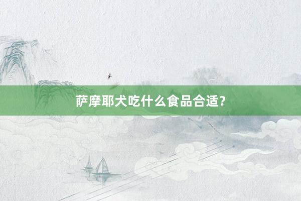 萨摩耶犬吃什么食品合适？